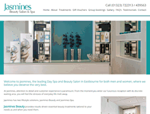 Tablet Screenshot of jasminesbeauty.com